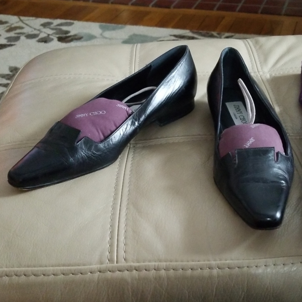 Jimmy choo leather flat